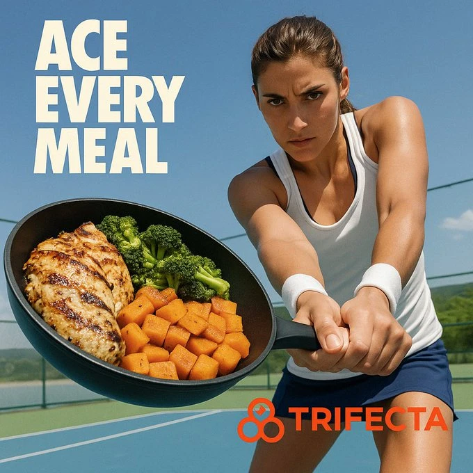 Ad combining food and sports